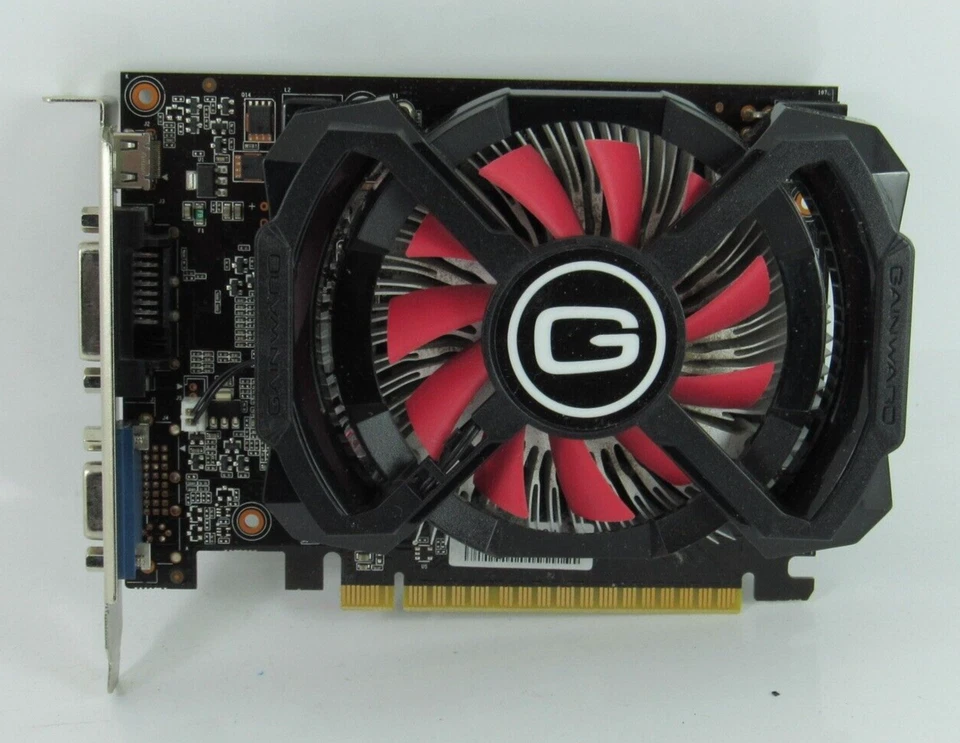 GAINWARD GEFORCE GTX650 1GB DDR5 GRAPHICS CARD NE5X65001301-1071F HDMI DVI VGA - Image 1 of 3