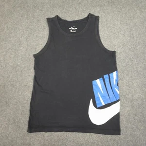 Nike Singlet Mens SMALL Black Tank Top Activewear Lightweight Sports Logo Size S - Picture 1 of 9