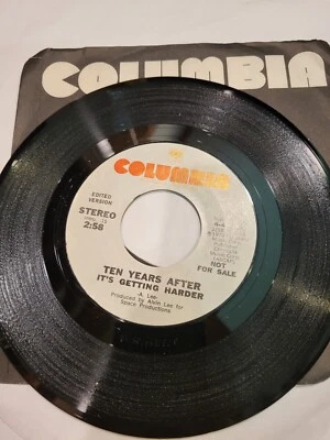 TEN YEARS AFTER  It's Getting Harder  rare promo 45  ALVIN LEE - Image 1 of 2