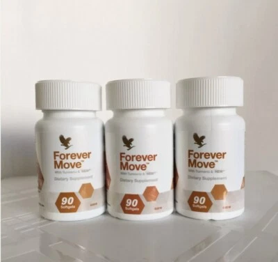 3 botellas FOREVER MOVE/90 cápsulas blandas para soporte articular y muscular/KOSHER/HALAL Foto 1 de 3