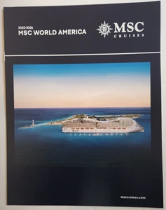 MSC..Crociere msc Mondo America 2025/2026. Bro. / folder... Caraibi - Foto 1 di 1