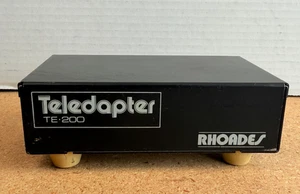 RHODES TELEDAPTER MODEL TE-200 FOR STEREO TV SOUND Adapter Switch box Video Game - Picture 1 of 4