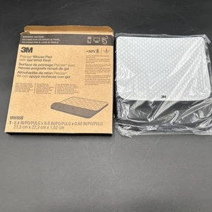 3M Precise Mouse Pad Mousing Surface with Gel Wrist Rest MW85B Black NEW - Picture 1 of 2