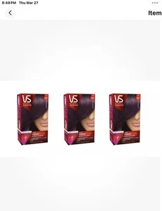 3 Pack Vidal Sassoon 3VR Deep Velvet Violet Pro Series Permanent Hair Color Each - Picture 1 of 1