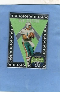 1997 Playoff Contenders Pennants Green Felt & Purple Felt Dan Marino #1 - Picture 1 of 3