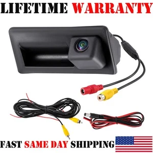Car Trunk Handle HD Rear View Backup Parking Camera for Audi A4 A6 A8L S5 Q3 Q5 - Picture 1 of 19