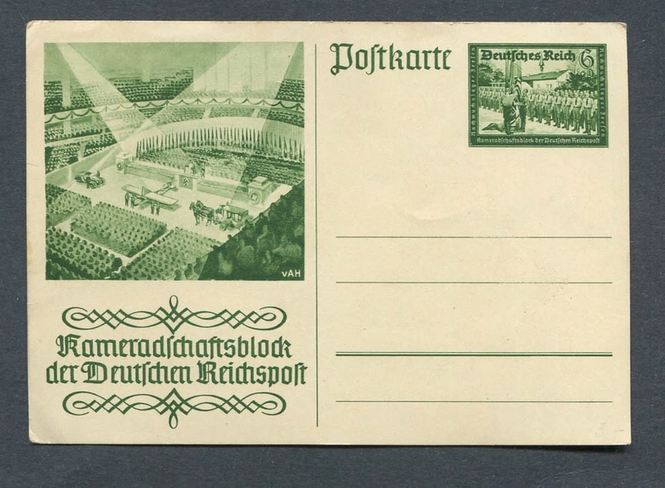 German Reich WW II : Camaraderie stationary from 1941 - mint NH - Image 1 of 1
