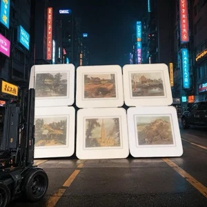 Vintage Clover Leaf Set of 6 Table Mats Coasters Constable Prints With Box - Picture 1 of 15