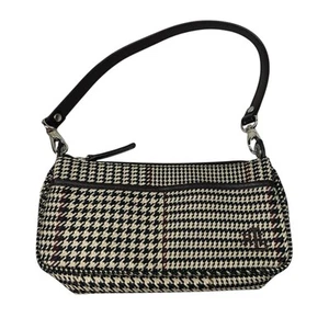 Lauren Ralph Lauren Pochette Houndstooth Herringbone Mini Bag Retro 90s 4X9” - Picture 1 of 8