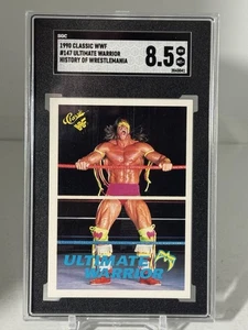 ULTIMATE WARRIOR  1990 CLASSIC WWF  HISTORY OF WRESTLEMANIA #147  SGC 8.5 - Picture 1 of 5