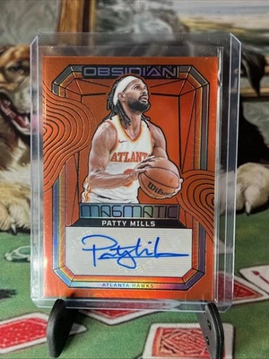 2023-24 Panini Obsidian Basketball Magmatic Auto Patty Mills Orange /75 - Image 1 of 4