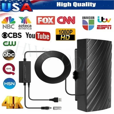 5600 миль цифровая телевизионная антенна 1080P 4K водонепроницаемая HDTV с усилителем наружная/внутренняя - Изображение 1 из 4