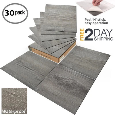 Azulejos De Vinilo 30 Pisos laminados 12x12 Pulgadas a Prueba De Agua Adhesivos - Image 1 of 4