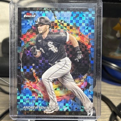 2024 Topps Finest - Rare Andrew Benintendi #261 Blue Checkerboard Refractor /49 - Image 1 of 3