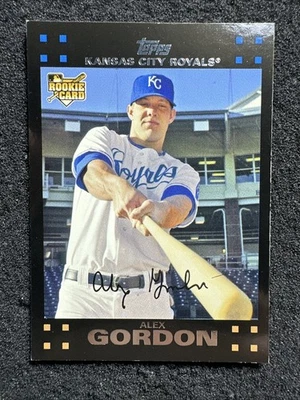Бейсбольная карточка дебютанта ALEX GORDON NO634 2007 Topps QTY Kansas City Royals - Изображение 1 из 2