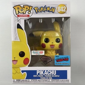 Pikachu #842 Diamond Glitter Funko Pop! Vinyl Pokémon 2021 Festival Of Fun RARE - Bild 1 von 10