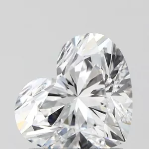 1.50 CT Heart Shape D / VVS2 IGI Cetified Lab Grown CVD Diamond Engagement Ring - Picture 1 of 5