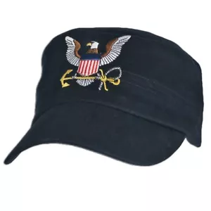 U.S. Navy Logo (Flat Top) Military Ball Cap - Bild 1 von 1