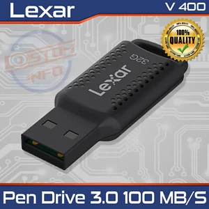 Lexar JumpDrive V400 32GB 64GB 128GB 256GB USB 3.0 Flash Drive Storage Pen Drive - Imagen 1 de 8