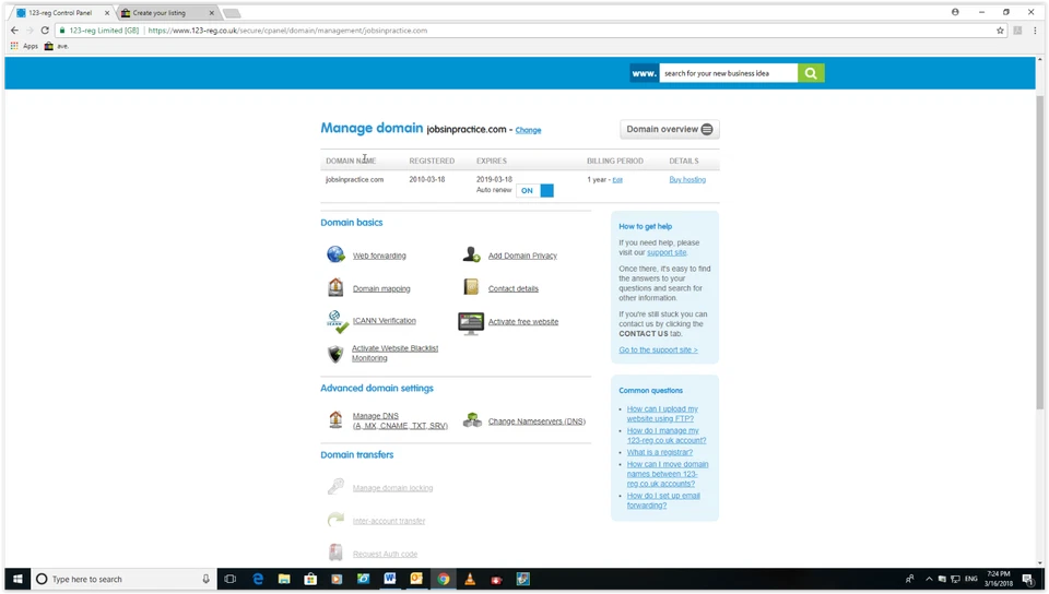 DOMAIN NAME - JOBSINPRACTICE.COM - GREAT NAME FOR ACCOUNTANTS, SOLICITORS ETC. - Image 1 of 1