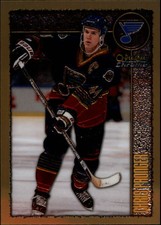 1998-99 O-Pee-Chee Chrome Blues Hockey Card #181 Chris Pronger