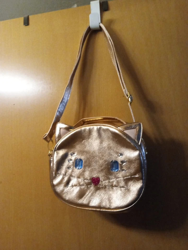 Bolso bandolera Luv BETSEY JOHNSON GATO BOLSO CARTERA ORO ROSA BORDADO Y2K  Foto 1 de 4