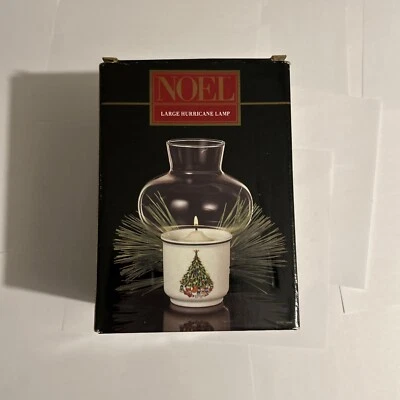 Candelabro Lámpara Huracán Grande Salem Noel De Colección 8" H Vidrio Y Porcelana Foto 1 de 3