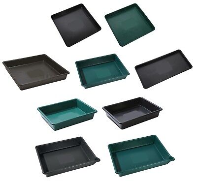 Heavy Duty Square Rectangle Plastic Tray Cement Mixing Tuff Spot Garden Grow Bag • 10.99£