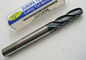 6 mm HARTMETALLKUGELFRÄSE TiALN BESCHICHTETE NASE 4 GERIFFELT EUROPA WERKZEUG 3153230600 P355 - Bild 1 von 7