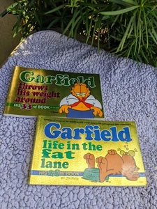 Garfield: Life in the Fat Lane Garfield Throws His Weight Around 90's Lot Of 2 - Foto 1 di 1