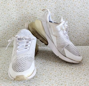 Nike Air Max 270 (GS) White 943345-103 Men's Trainers Size UK 6 - Picture 1 of 10