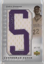 2006-07 Chronology Rookies Letterman /99 Cedric Simmons RPA Rookie Patch Auto RC