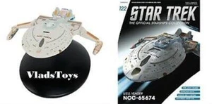 Eaglemoss Star Trek USS Yeager NCC-65674 Starship #122 w/Magazine - Picture 1 of 4