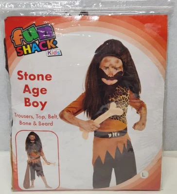 Disfraz de Halloween de la Edad de Piedra para niños grande divertido choza niños NUEVO Foto 1 de 2