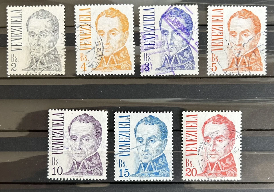 Venezuela: 1976. SC# 1131-1137 Tamaño 26 x 32 mm completo. Gato $11. Lote # 10-10101 Foto 1 de 1