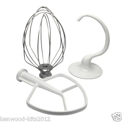 Kitchenaid Mixer 5QT Bowl Lift Tools Beater K5AB, Whisk K5AWW & Dough Hook K5ADH - Image 1 of 4