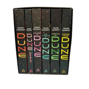 Frank Herbert's Dune Saga 6-Book Boxed Set: Dune, Dune Messiah, Children of ... - Picture 1 of 5