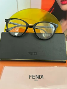 Fendi FF0367/G Cat Eye Black Sunglasses NIB 140MM $350 #98 - Picture 1 of 5