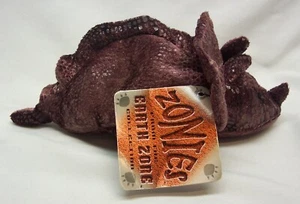 RUSS Zonies TYRONE THE TRICERATOPS DINOSAUR 7" Bean Bag Stuffed Animal Toy NEW - Picture 1 of 6