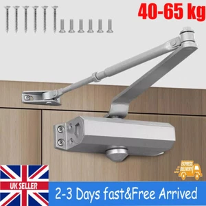 40-65KG Heavy Duty FIRE RATED Overhead Door Closer Opener Softs Close Adjustable - Picture 1 of 11
