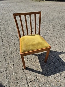1 x Esszimmerstuhl Kirsche Lübke Mid Century 50er 60er Jahre mit Federkern TOP - Bild 1 von 20