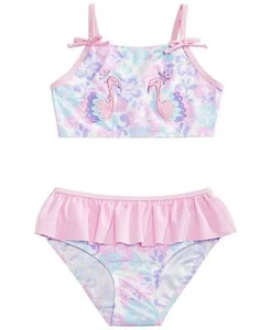 Solo Little Girls 2-Pc. Tropical Bird Printed Tankini - Picture 1 of 7
