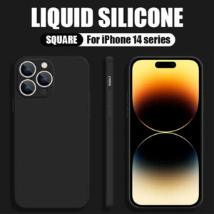 For iPhone 15 14 Pro Max 13 12 11 XS XR 7 8 Liquid Silicone Baby Soft Case Cover - Picture 1 of 19