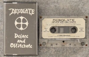 DESOLATE Deface & Obilerate Cassette Tape - Rare ORG. 1993 Thrash Metal Atrophy - Picture 1 of 5