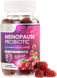 Menopause Probiotics Supplement for Women Gummy with Cranberry, 3 Billion CFU - Picture 1 of 11