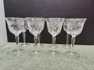 8 Nachtmann Bleikristall Andernach Claret Wine Glasses Germany 6 3/4" - Picture 1 of 7