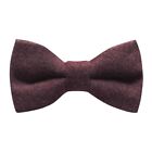 Luxury Burgundy Donegal Tweed Bow Tie