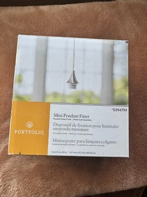 Portafolio Cromo Cilindro de Transición Lámpara Colgante #0394799 - NUEVA CAJA ABIERTA Foto 1 de 4