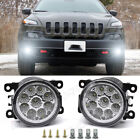 For 2014 2015 2016-2018 Jeep Cherokee Clear Halogen Fog Lights Lamp Replacement