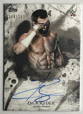 ZACK RYDER (MATT CARDONA) Auto - #/199 2018 Topps WWE Undisputed #UA-ZR - Image 1 of 3